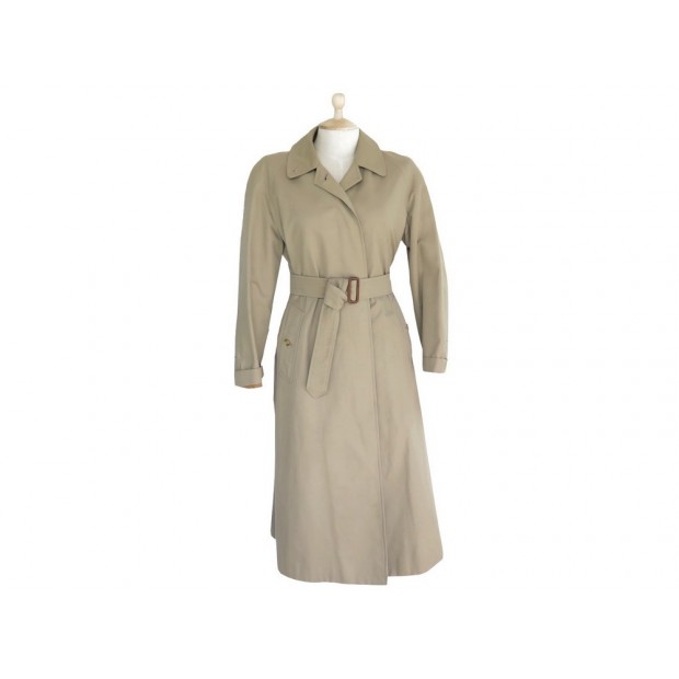 IMPERMEABLE BURBERRYS 10 LONG E81D 38 M EN COTON BEIGE FEMME TRENCH COAT 1500€