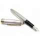 STYLO PLUME MONTBLANC MEISTERSTUCK 146 LEGRAND DOUE SOLITAIRE GUILLOCHE ARGENT