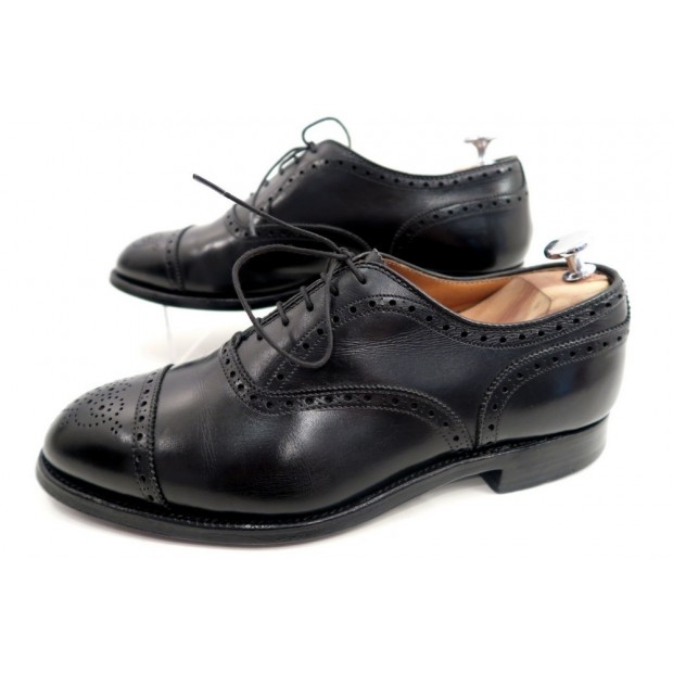 CHAUSSURES ALDEN 909 RICHELIEU 8EEE 42 EN CUIR NOIR HOMME BLACK SHOES 475€