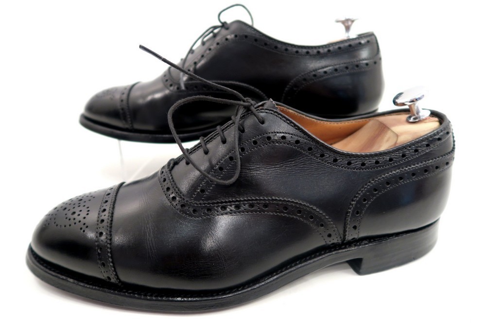 chaussures alden 909 richelieu 8eee 42 en cuir noir