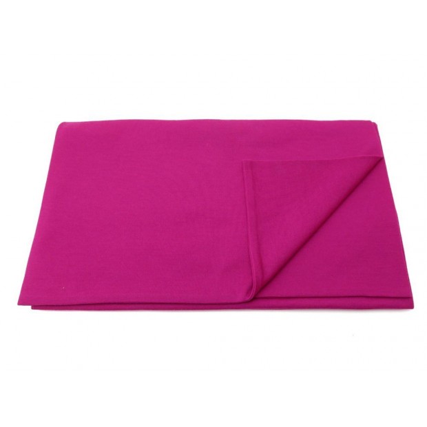 NEUF ETOLE YVES SAINT LAURENT GEANTE EN LAINE ROSE FUSHIA WOOL SCARF PINK 595€