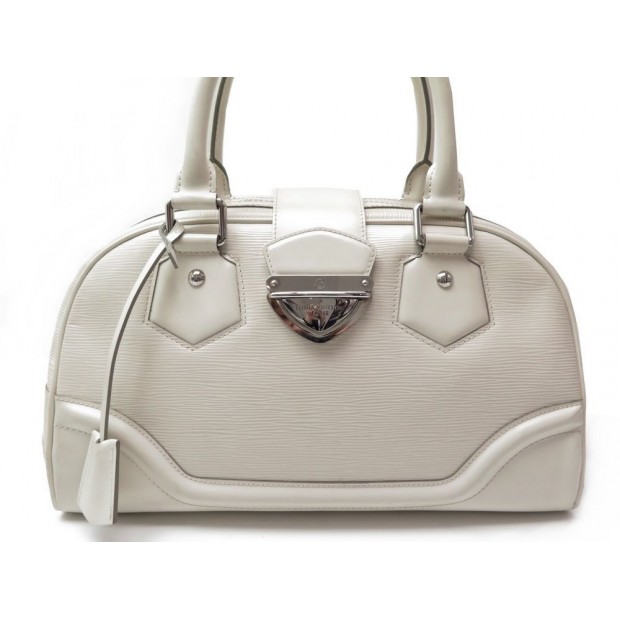 SAC A MAIN LOUIS VUITTON MONTAIGNE CUIR EPI BLANC 