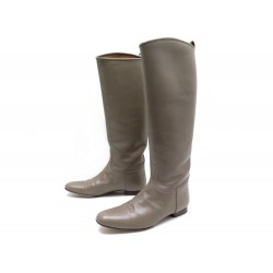 NEUF BOTTES HERMES STORY CHEVRE ETOUPE 