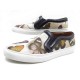 NEUF BASKETS GIVENCHY SKATE SLIP ON 38 38.5 CUIR PYTHON PAPILLON SNEAKERS 605€