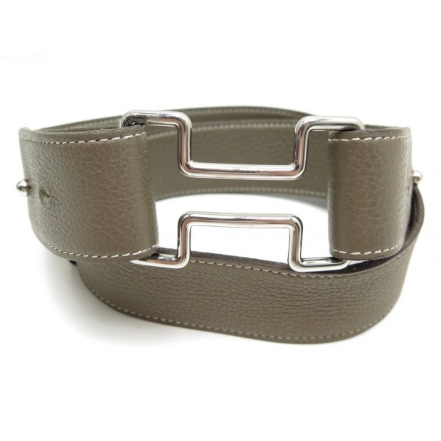 CEINTURE HERMES H STYLISE CUIR TOGO ETOUPE T85 