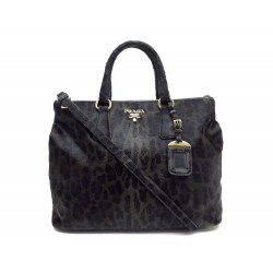 NEUF SAC A MAIN PRADA SHOPPING GM BN2332 BANDOULIERE CUIR POULAIN LEOPARD 3500€