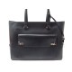 NEUF SAC A MAIN L DE LANCEL A06254 CABAS SHOPPING TOTE CUIR NOIR HAND BAG 1490 