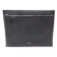 NEUF SAC POCHETTE A MAIN LANCEL EN CUIR GRAINE NOIR BLACK CLUTCH PURSE 250€