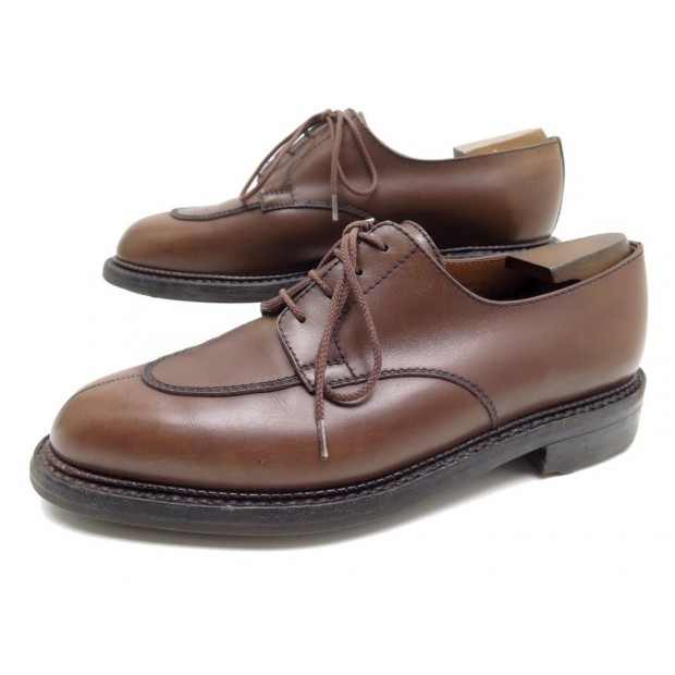 CHAUSSURES JM WESTON LE DEMI-CHASSE 696 7.5D 41.5 DERBY MARRON EMBAUCHOIRS 835€