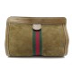 VINTAGE TROUSSE GUCCI DAIM TOILE WEB 