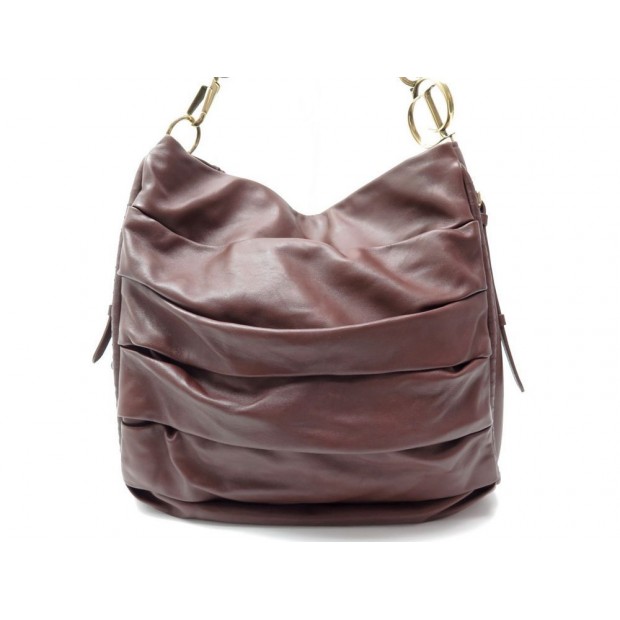 SAC A MAIN CHRISTIAN DIOR LIBERTINE EN CUIR MARRON LEATHER HAND BAG TOTE 1700€