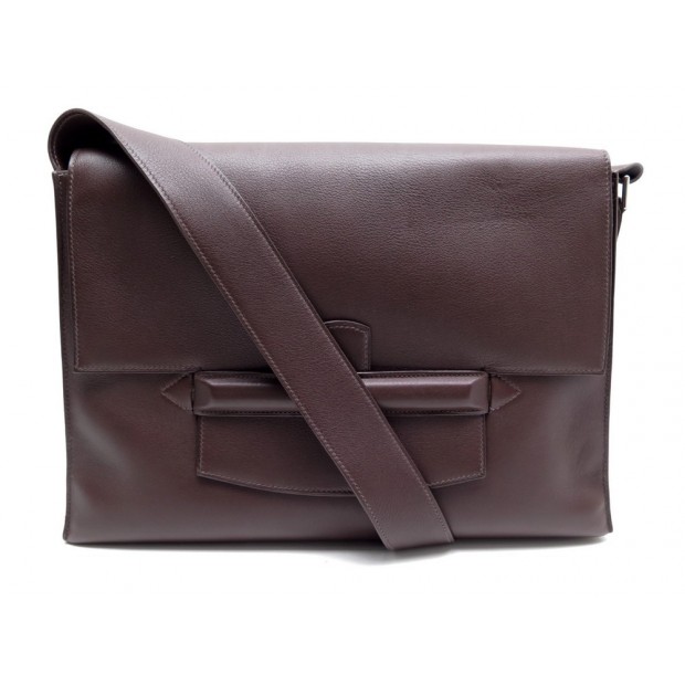 NEUF SAC A MAIN HERMES ATTELAGE II CUIR SWIFT HAVANE BANDOULIERE MESSENGER 5650€