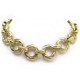 COLLIER CHANEL MAILLONS DE CHAINE 43 CM EN METAL DORE BLOCK GOLDEN NECKLACE