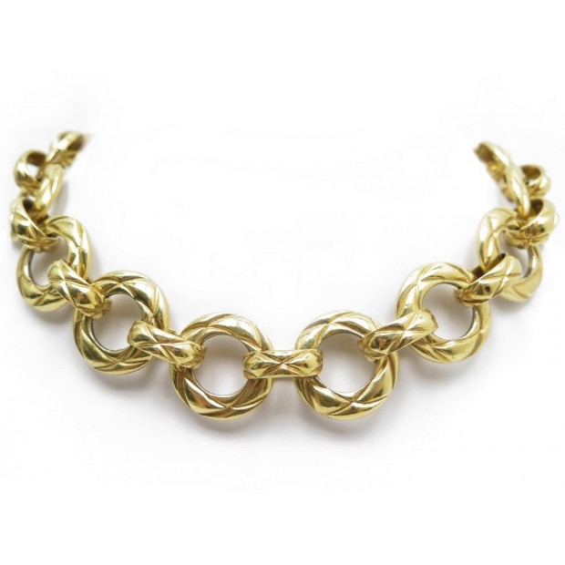 COLLIER CHANEL CHAINE MAILLE DORE 