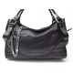 NEUF SAC A MAIN BURBERRY EN CUIR NOIR CHAINE GOURMETTE HAND BAG TOTE PURSE 1150€