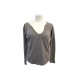 T-SHIRT MANCHES LONGUES ZADIG & VOLTAIRE TUNISIEN 40 M EN VISCOSE GRIS TOP 115€