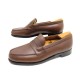 CHAUSSURES JM WESTON MOCASSINS 6.5D 41 EN CUIR MARRON GRAINE + EMBAUCHOIRS 