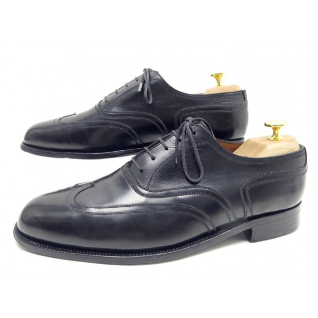 CHAUSSURES JM WESTON RICHELIEU 370 8E 42 EN CUIR NOIR + EMBAUCHOIRS SHOES 730€