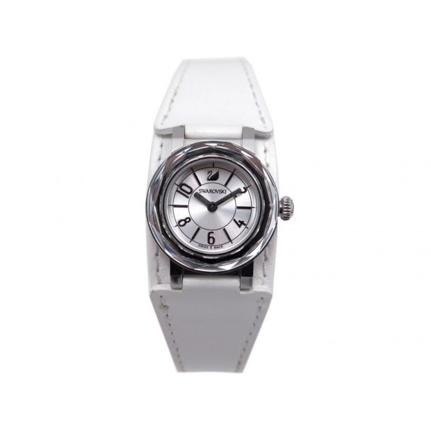 MONTRE SWAROVSKI 999970 QUARTZ 24 MM EN ACIER CRISTAL CRYSTAL STEEL WATCH 349€