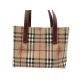 SAC A MAIN BURBERRY CABAS TARTAN 26 CM 