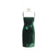 ROBE DOLCE & GABBANA BUSTIER 42 IT 38 M FR EN VELOURS VERT VELVET DRESS 2750€