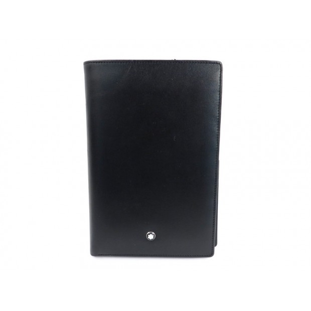 PORTEFEUILLE MONTBLANC MEISTERSTUCK 8CC EN CUIR NOIR CARTES BILLFOLD WALLET 225€