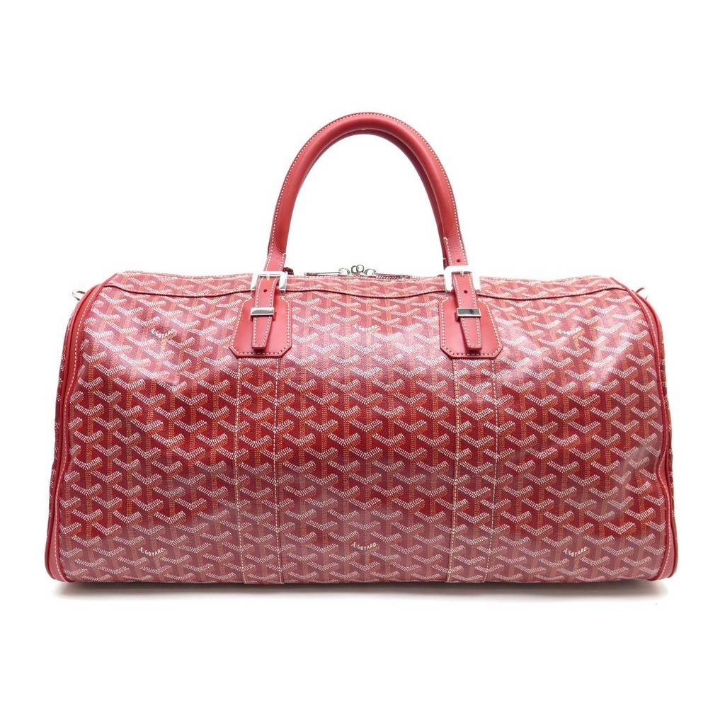 sac de voyage goyard croisiere 50 en toile rouge