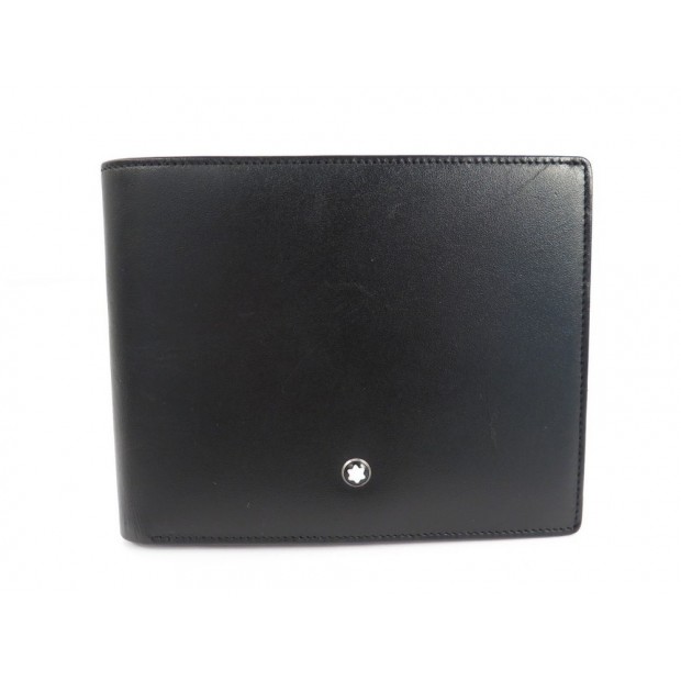 PORTEFEUILLE MONTBLANC MEISTERSTUCK 25CC EN CUIR NOIR LEATHER BILLFOLD 325€