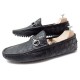 MOCASSINS GUCCI HORSE BIT MORS 236936 10.5 44.5 45 EN CUIR CROCODILE SHOES 1590€