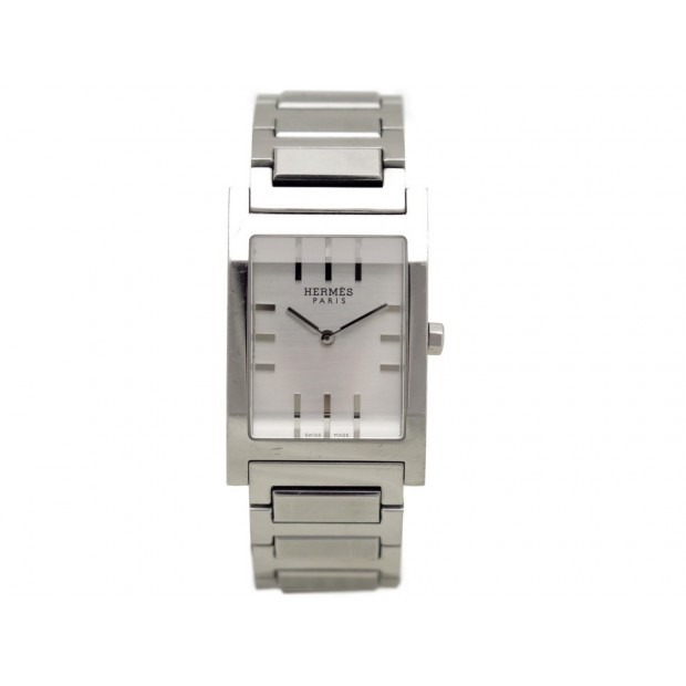 MONTRE HERMES TANDEM GM TA1.710 38 MM QUARTZ EN ACIER & BOITE WATCH STEEL 1940€