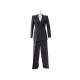 TAILLEUR YVES SAINT LAURENT VESTE CINTREE & PANTALON 36 S 38 M LAINE GRISE 2000€