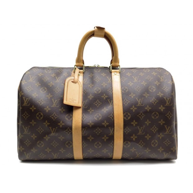 SAC VOYAGE A MAIN LOUIS VUITTON KEEPALL 45 TOILE MONOGRAM LV TRAVEL BAG 