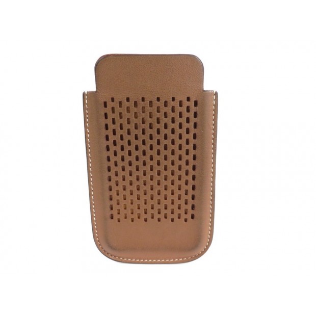 ETUI POUR TELEPHONE HERMES IPHONE 4 / 5 CUIR MARRON BROWN PHONE CASE 320€