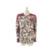 NEUF CHEMISE GIVENCHY FLEURS & CARREAUX T 36 S EN COTON & LAINE ROUGE SHIRT 850€