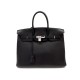 NEUF SAC A MAIN HERMES BIRKIN 35 2006 EN CUIR TAURILLON CLEMENCE NOIR HAND BAG