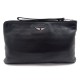 NEUF POCHETTE A MAIN ZADIG & VOLTAIRE UMA PRINT 28 CM CUIR NOIR CLUTCH BAG 135€