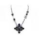 NEUF COLLIER CHANEL PENDENTIF CROIX GRIPOIX EN PIERRE & RESINE NECKLACE 1490€