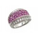  BAGUE OR & SAPHIR ROSE TAILLE 53 