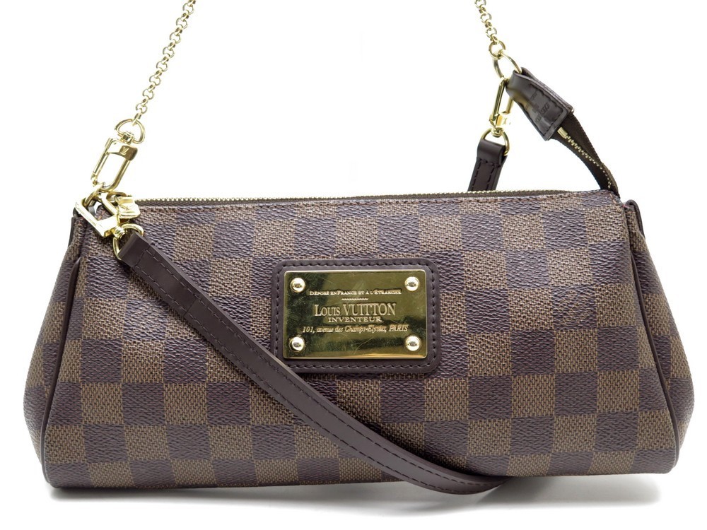 sac a main louis vuitton eva en toile damier azur