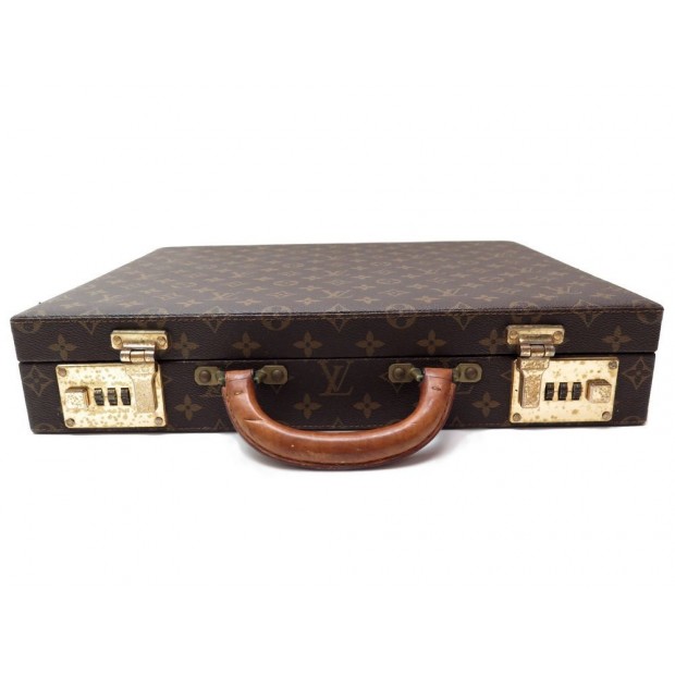 VALISE LOUIS VUITTON ATTACHE CASE 42CM EN TOILE MONOGRAM BUSINESS CLASSEUR 4800€