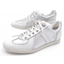 CHAUSSURES DIOR HOMME BASKETS 9E 43 EN CUIR BLANC WHITE LEATHER SNEAKERS 500€