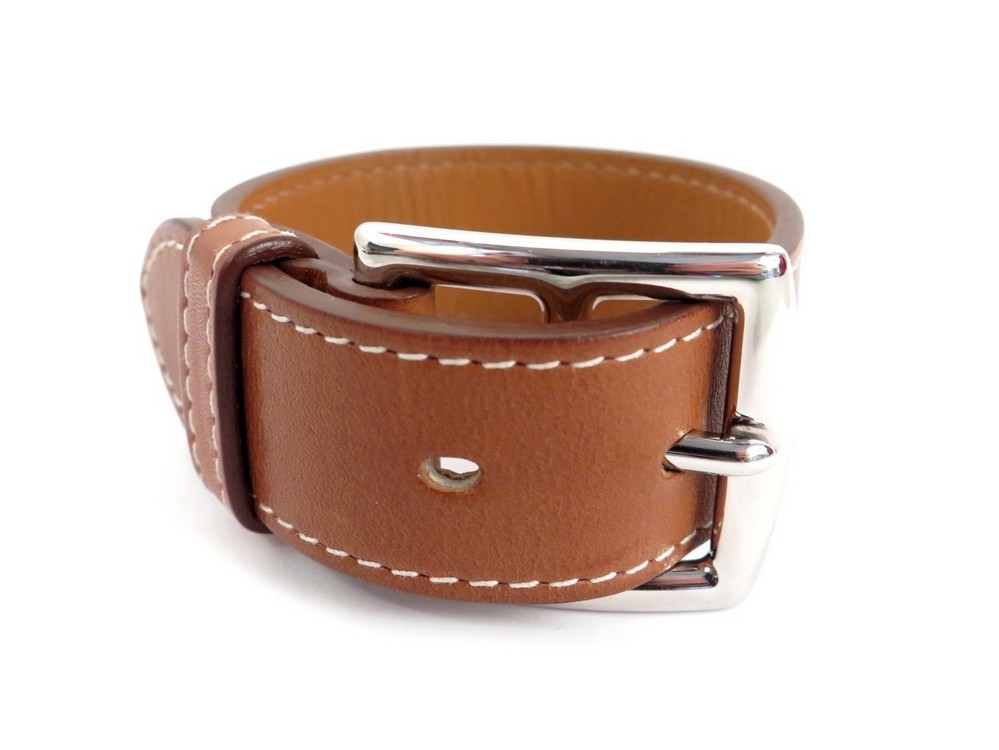 【VINTAGE】Hermès Bracelet cuir Étrivière Hermès Etrivière Double Tour Bracelet ○ Labellov ○ Buy and