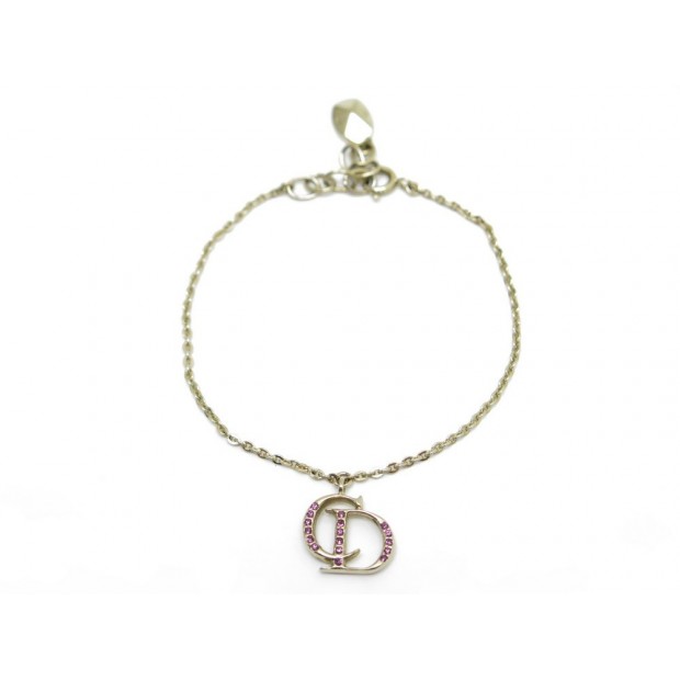 BRACELET CHRISTIAN DIOR EN METAL DORE 