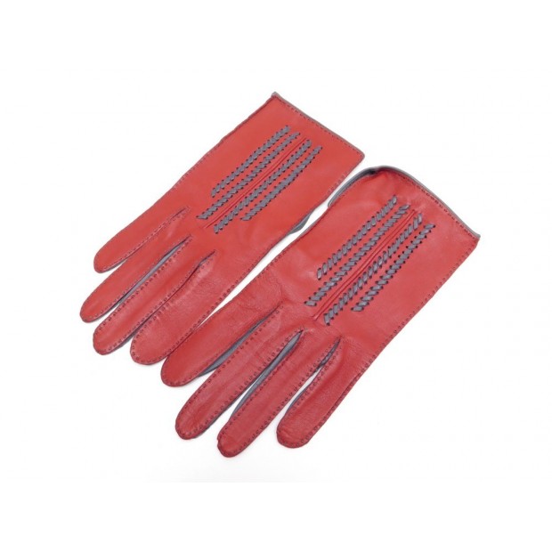 NEUF GANTS HERMES BICOLORE 7 