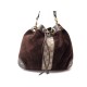 SAC A MAIN GUCCI 120913 TOILE MONOGRAMME GG & VEAU VELOURS MARRON BAG 1010€