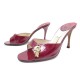 CHAUSSURES CHRISTIAN DIOR CADENAS ESCARPINS 39 EN CUIR VERNI ROUGE SHOES 600€