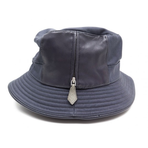 NEUF CHAPEAU HERMES SIMPLE EN VELOURS KAKI T 60 280 