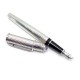 STYLO PLUME CARTIER DIABOLO A CARTOUCHE EN METAL ARGENTE ETUI FOUNTAIN PEN 710€