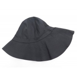 NEUF CHAPEAU DIT DE PECHEUR HERMES T 52 EN SOIE NOIR POUR FEMME WOMEN HAT 290€