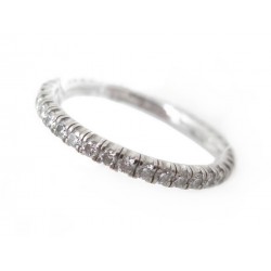 BAGUE CARTIER ALLIANCE ETINCELLE T 51 EN OR BLANC & DIAMANTS 0.22 CT RING 2490€